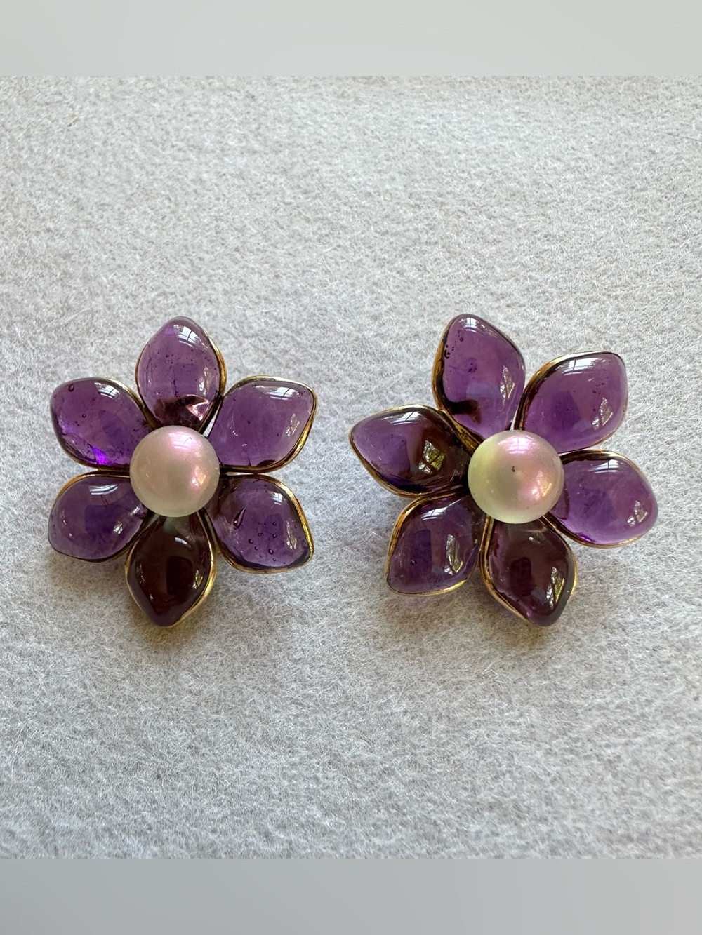 Maison Gripoix Histoire de Verre Earrings